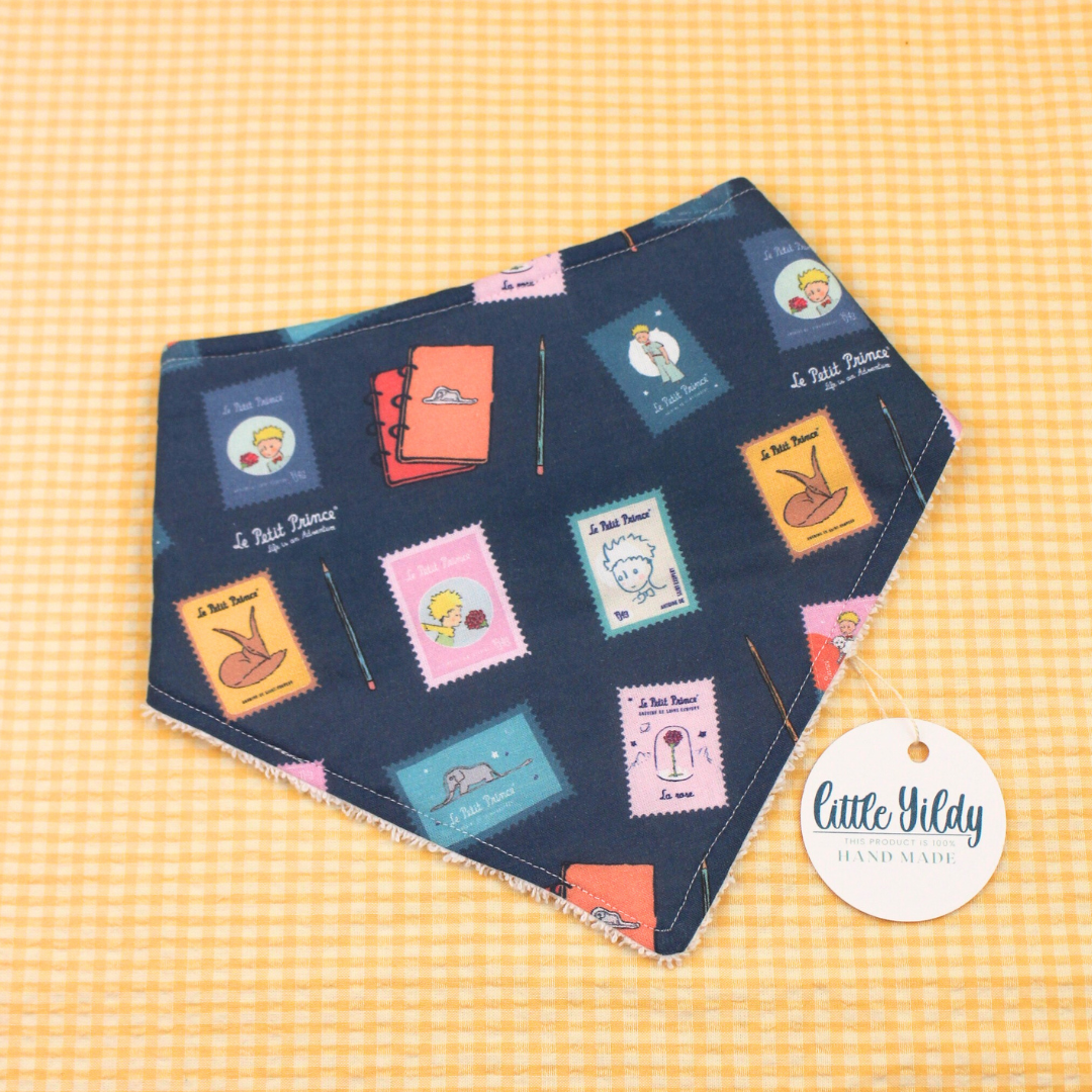 babero bandana sellos el principito azul babero bandana sellos el principito
